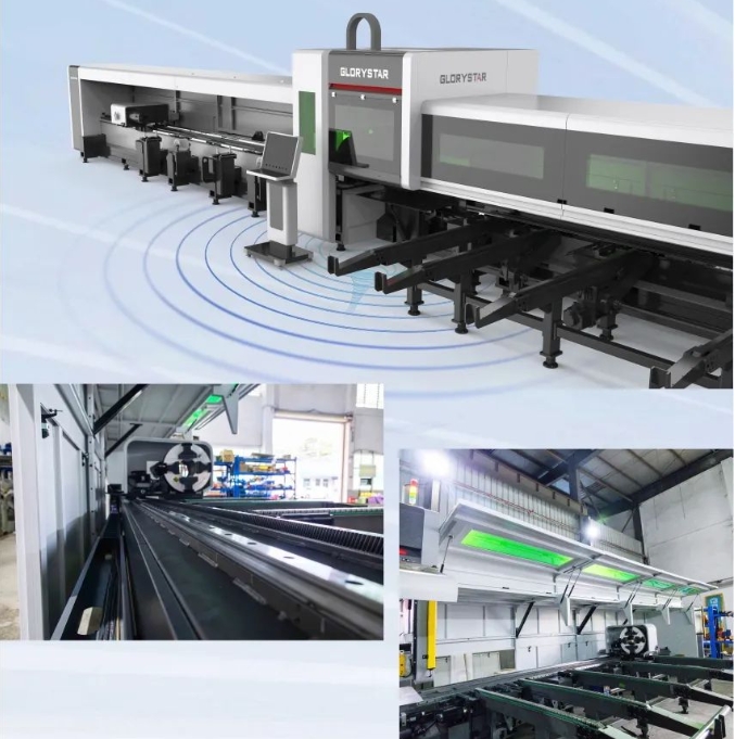 高顏亮相!力星激光NS-6022HG三卡盤光纖激光切管機如期而「智」! 高顏亮相!力星激光NS-6022HG三卡盤光纖激光切管機如期而「智」!